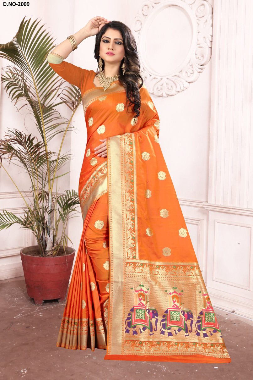 Aashirwad Vol-1 kalamkari Design Rapier Jacquard Saree Aashirwad Vol-1 kalamkari Design Rapier Jacquard Saree
